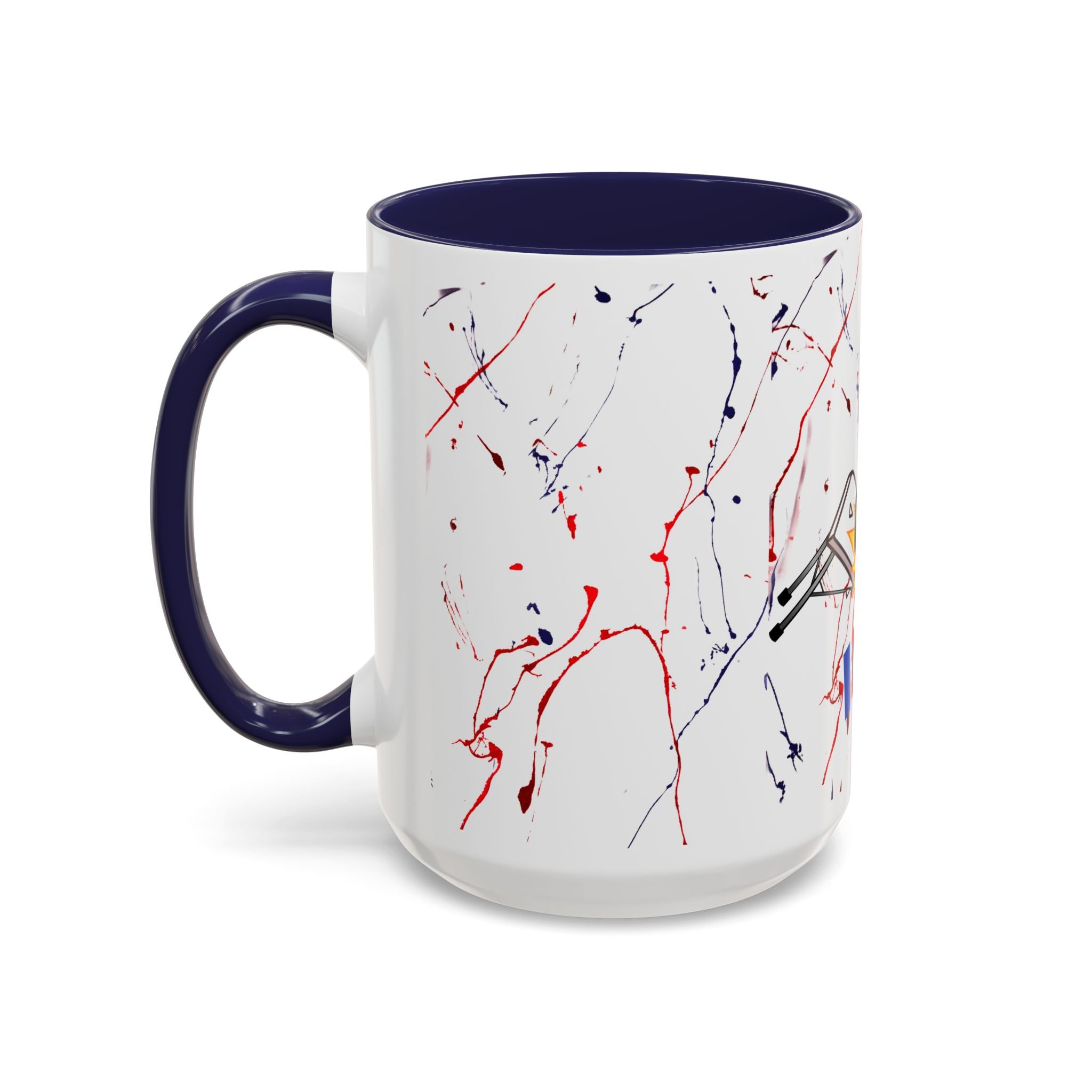 Buffalo football inspired Messy Mafia™ Accent Coffee mug featuring "Tailgating Ted"