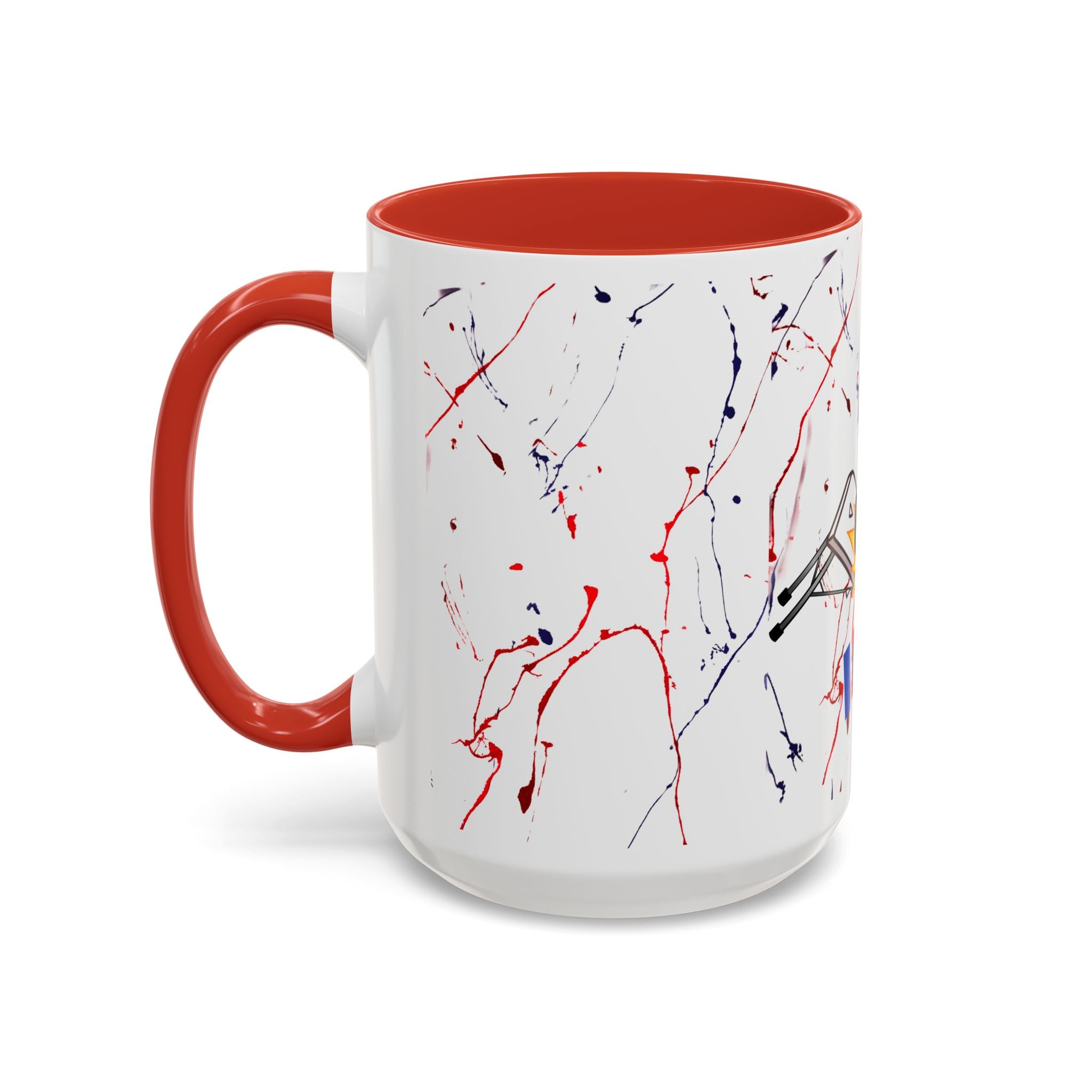 Buffalo football inspired Messy Mafia™ Accent Coffee mug featuring "Tailgating Ted"