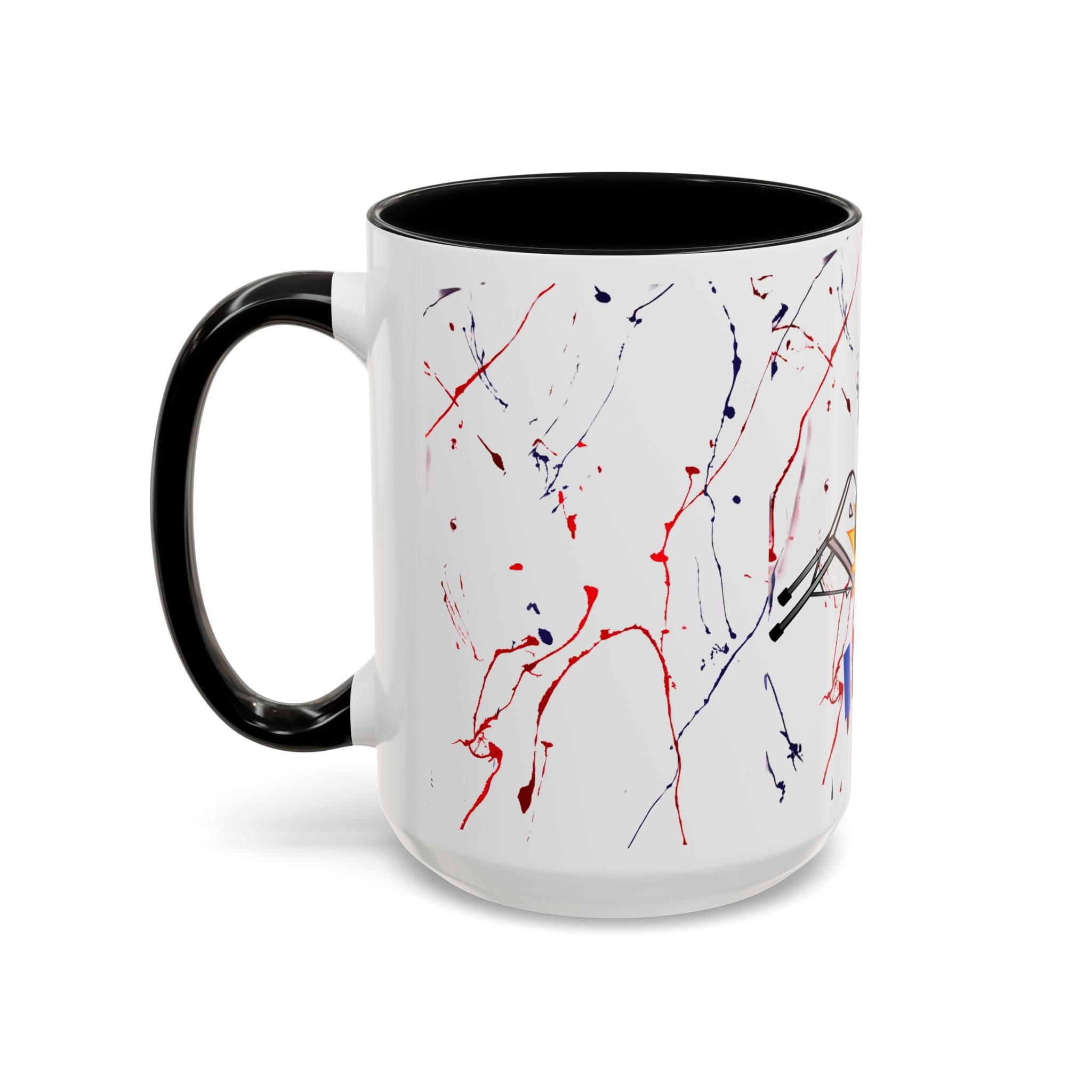 Buffalo football inspired Messy Mafia™ Accent Coffee mug featuring "Tailgating Ted"