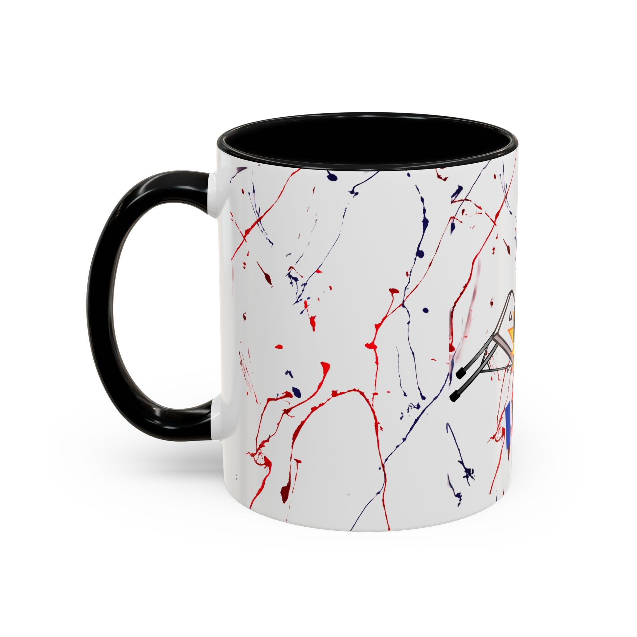 Buffalo football inspired Messy Mafia™ Accent Coffee mug featuring "Tailgating Ted"
