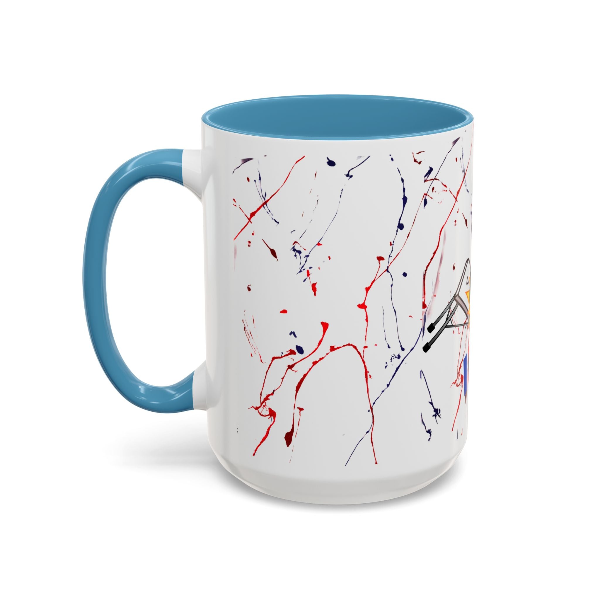 Buffalo football inspired Messy Mafia™ Accent Coffee mug featuring "Tailgating Ted"