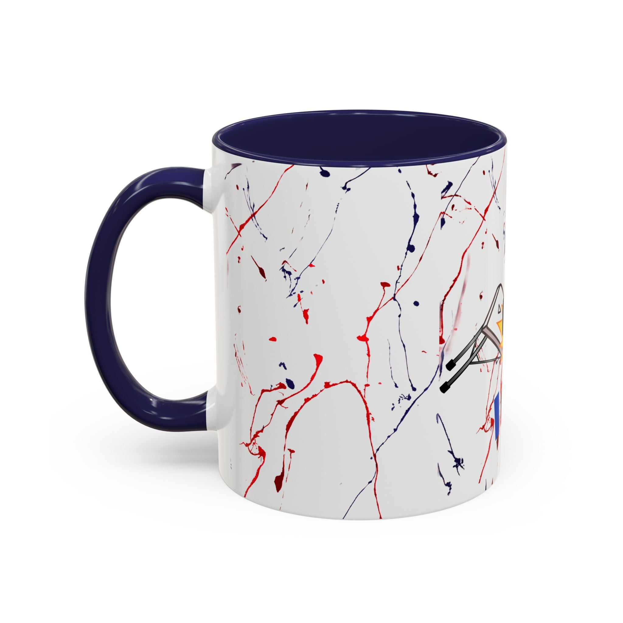 Buffalo football inspired Messy Mafia™ Accent Coffee mug featuring "Tailgating Ted"